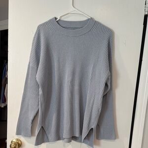 Abercrombie & Fitch Light Blue Crew Neck Sweater